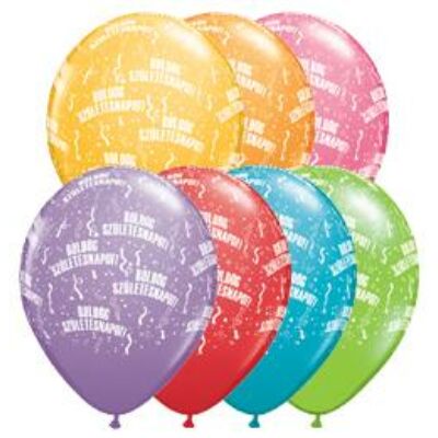 30 cm-es Gumi lufi, Boldog Születésnapot felirattal