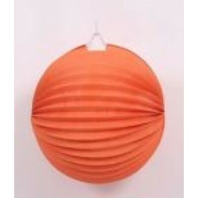 Lampion kerek narancssárga 22 cm