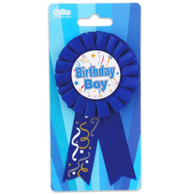Kitűző 'Birthday Boy' felirattal - kék