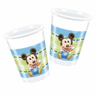 Bébi Mickey Mouse műanyag pohár 200 ml 8 db