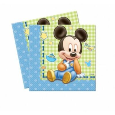Bébi Mickey Mouse szalvéta 33 x 33 cm 2 rétegű 20 db