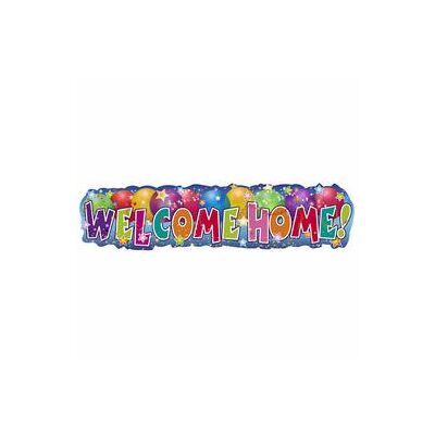 Welcome Home!  Banner - 90 cm X 22 cm