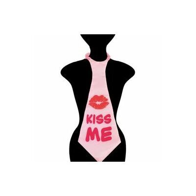 Óriás parti nyakkendő 'Kiss Me' felirattal