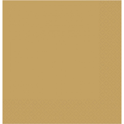Gold (Arany) Papír Party Szalvéta - 33 cm x 33 cm, 50 db-os