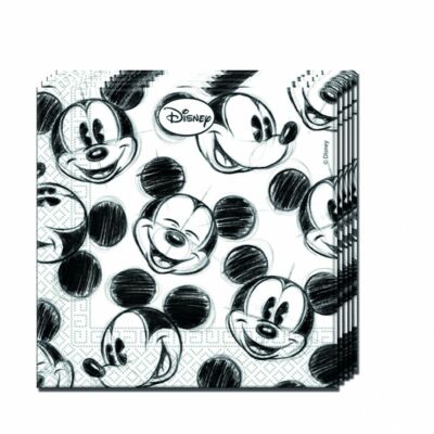 Szalvéta - Mickey Face, 33 x 33 cm-es 2 rétegű, 25 db-os